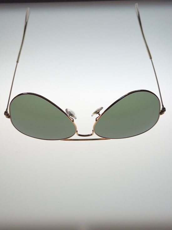 Ray-Ban~Aviator Classic~RB3025~Gold Frame:Green Lenses~Size 55-14 main image 13